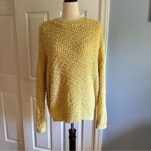 Cherish Yellow Popcorn Sweater Size Small Oversized Fit